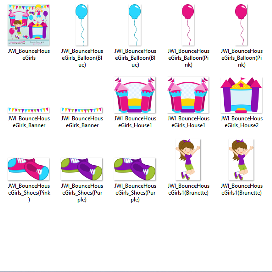 Kit Digital Pula-Pula Criança Menina  2