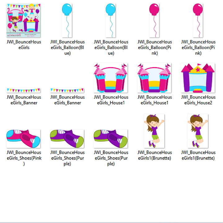 Kit Digital Pula-Pula Criança Menina  2