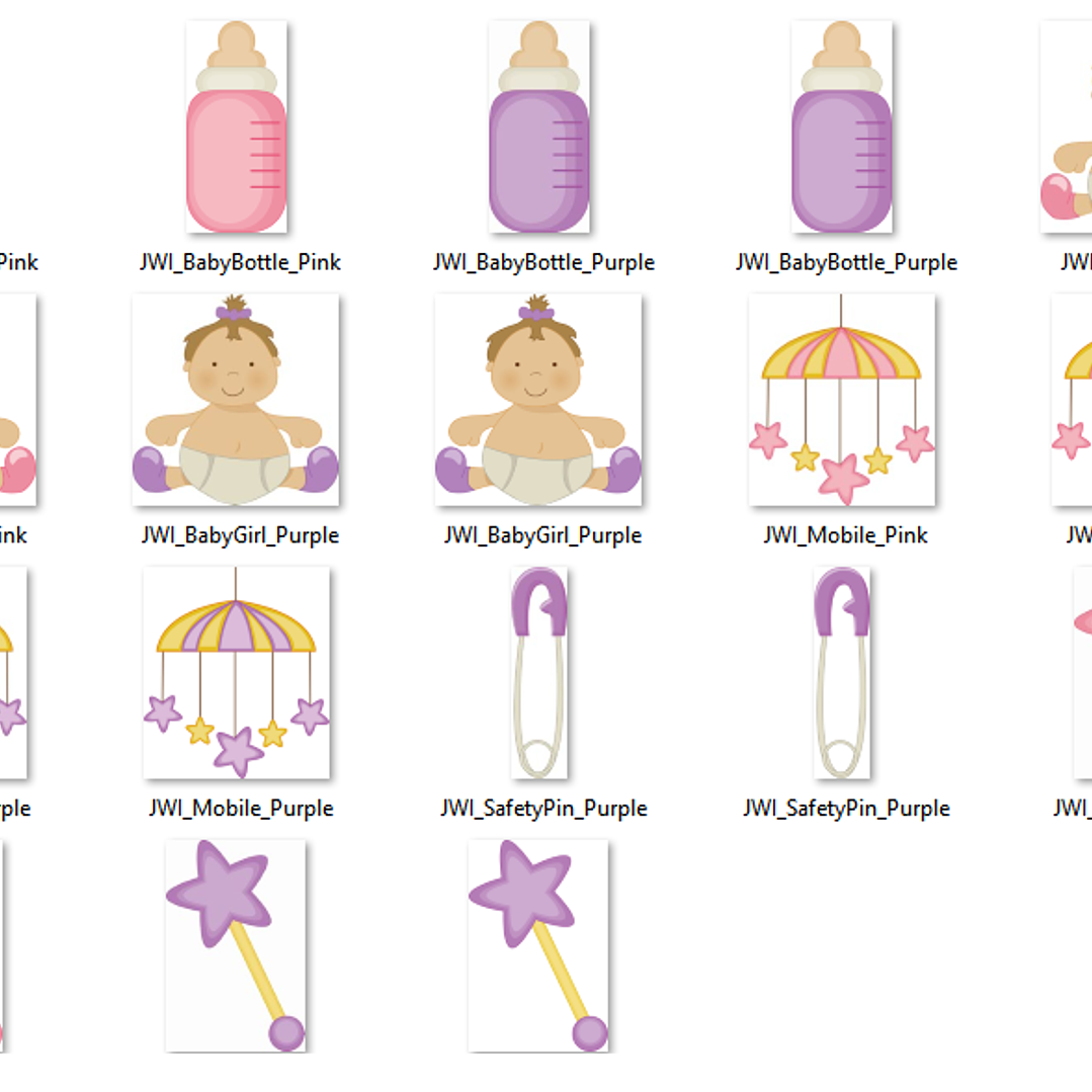 Kit Digital Bebês Menina Saltando  2