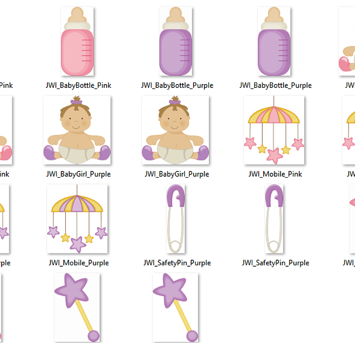 Kit Digital Bebês Menina Saltando  2