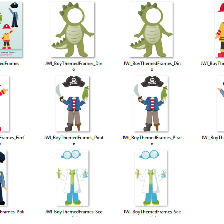 Kit Digital Fantasias de Meninos  2