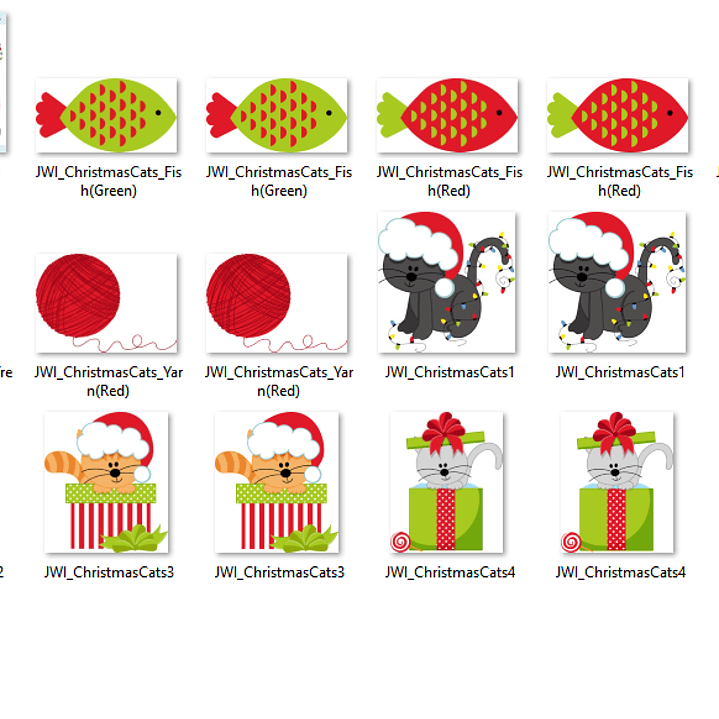 Kit Digital Gatinhos de Natal  2