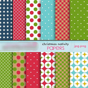 Kit Digital Papéis Natal 