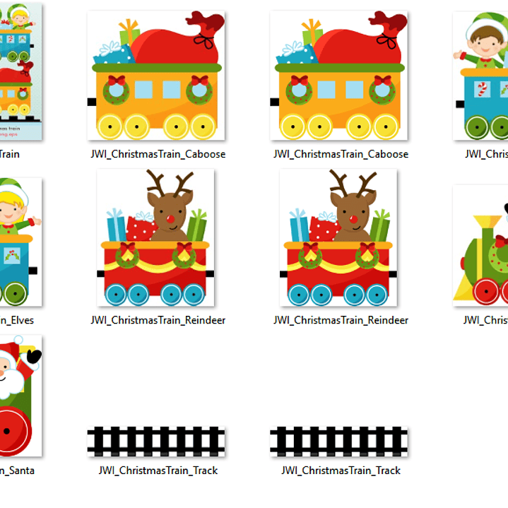 Kit Digital Trenzinho de Natal  2