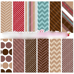 Kit Digital Papéis Café 