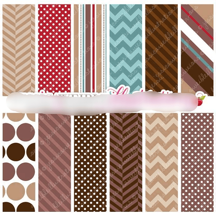 Kit Digital Papéis Café  1