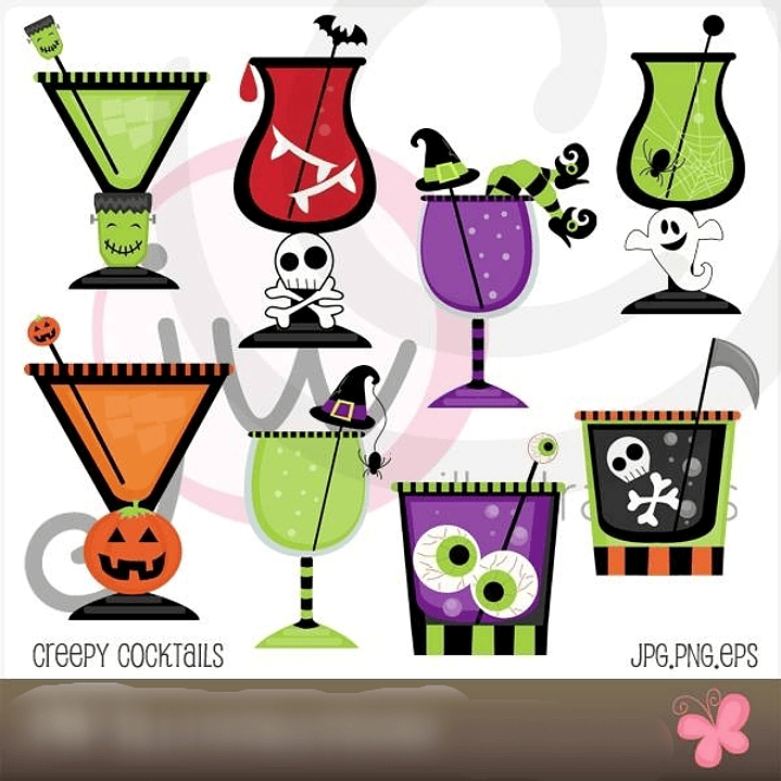 Kit Digital Coquitéis Assustadores  1