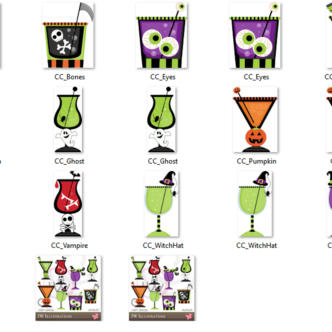 Kit Digital Coquitéis Assustadores  2