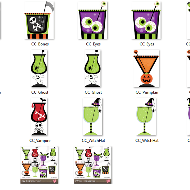 Kit Digital Coquitéis Assustadores  2