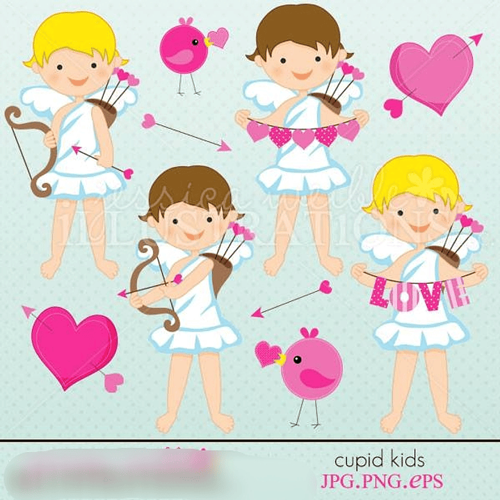 Kit Digital Crianças Cupido  1