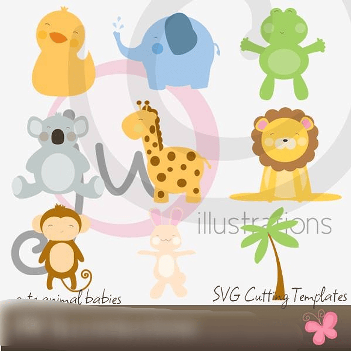 Kit Digital Animais Bebês 1