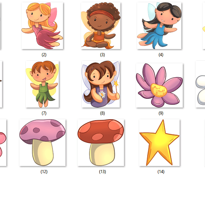 Kit Digital Fadas Fofas  2