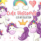 Kit Digital Unicórnios Fofos  - Thumbnail 1