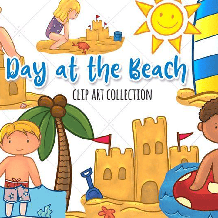 Kit Digital Dia na Praia Crianças  1