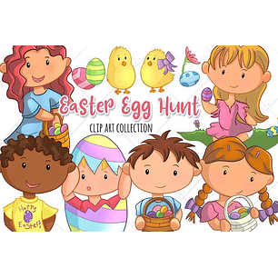 Kit Digital Caça aos Ovos de Páscoa