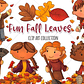 Kit Digital Folhas de Outono Divertida  - Thumbnail 1