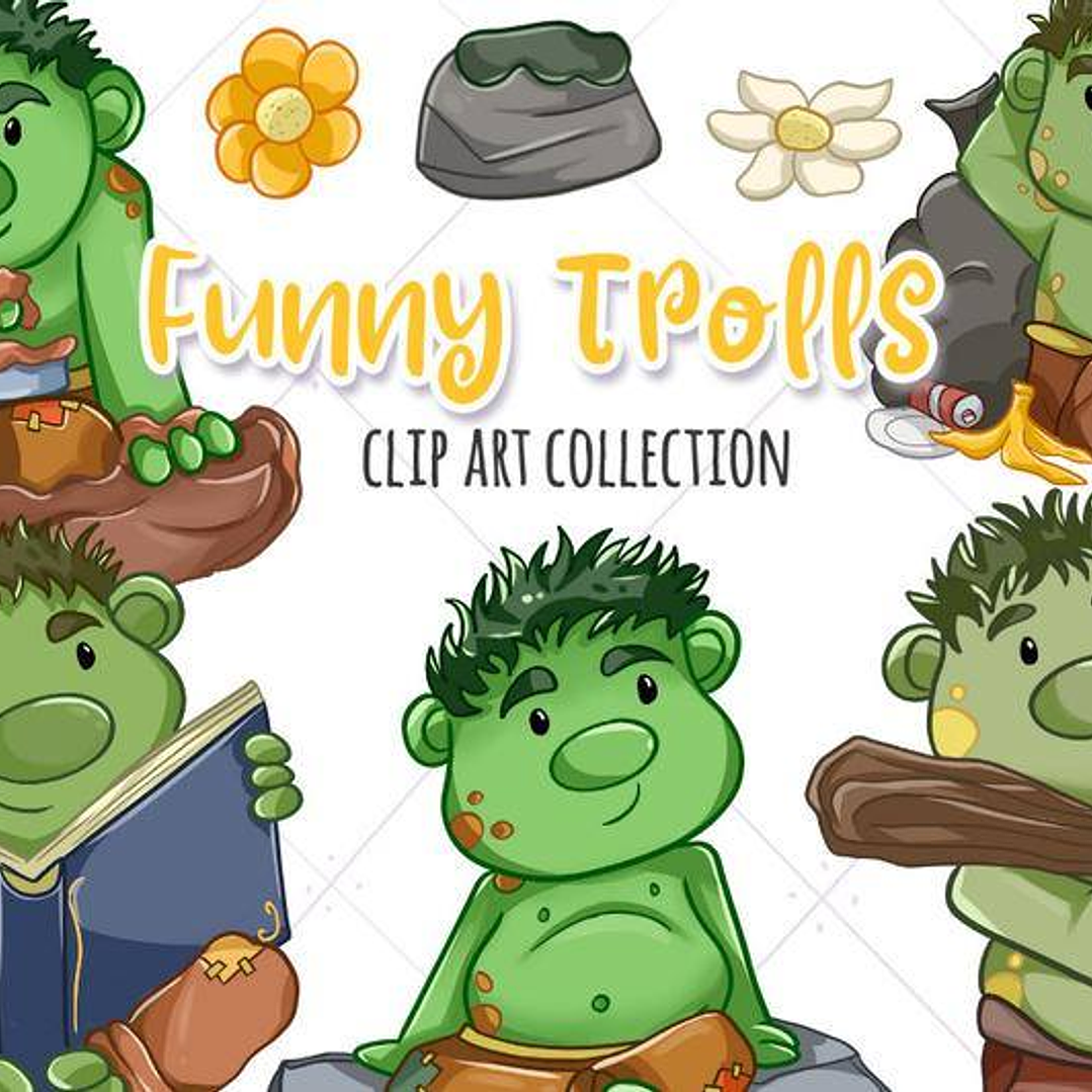 Kit Digital Trolls Engraçado  1