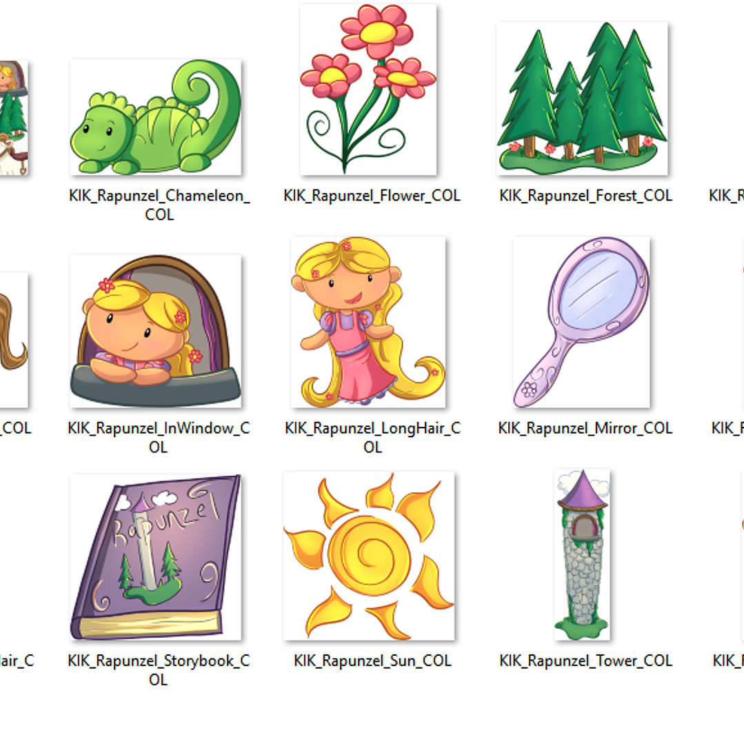 Kit Digital Rapunzel Enrolados  2