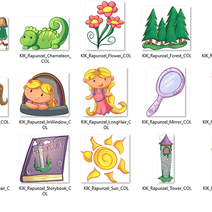 Kit Digital Rapunzel Enrolados  2