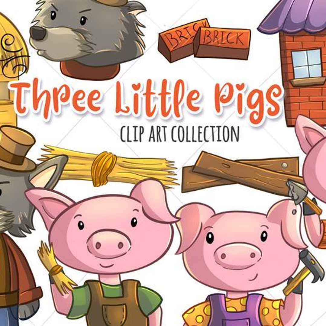 Kit Digital O Lobo Mal e os Três Porquinhos  1