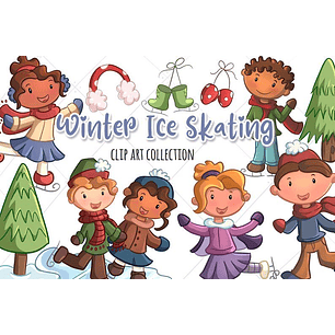 KIt Digital Patinação no Gelo no Inverno