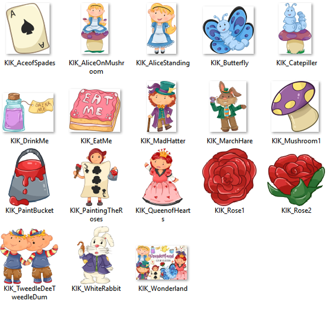 Kit Digital Alice no País das Maravilhas  2