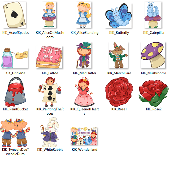 Kit Digital Alice no País das Maravilhas  2