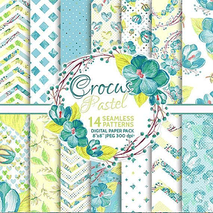 Kit Digital Papéis Pastel de Açafrão