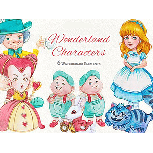 Kit Digital Alice no País das Maravilhas 