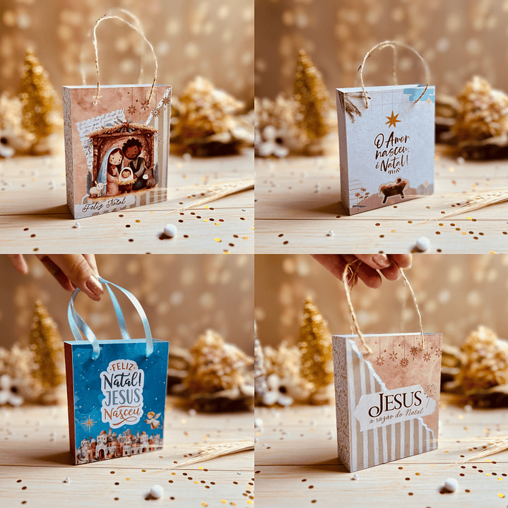 Arquivo Natal Cristão Mini Sacolinha  1