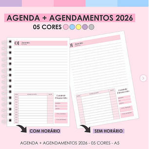 Arquivo Agenda + Agendamentos Tradicional 2026