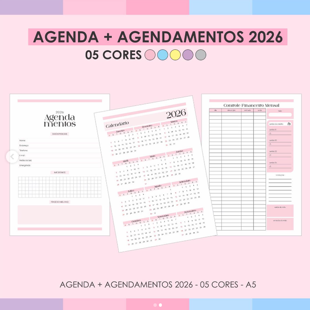 Arquivo Agenda + Agendamentos Tradicional 2026 2