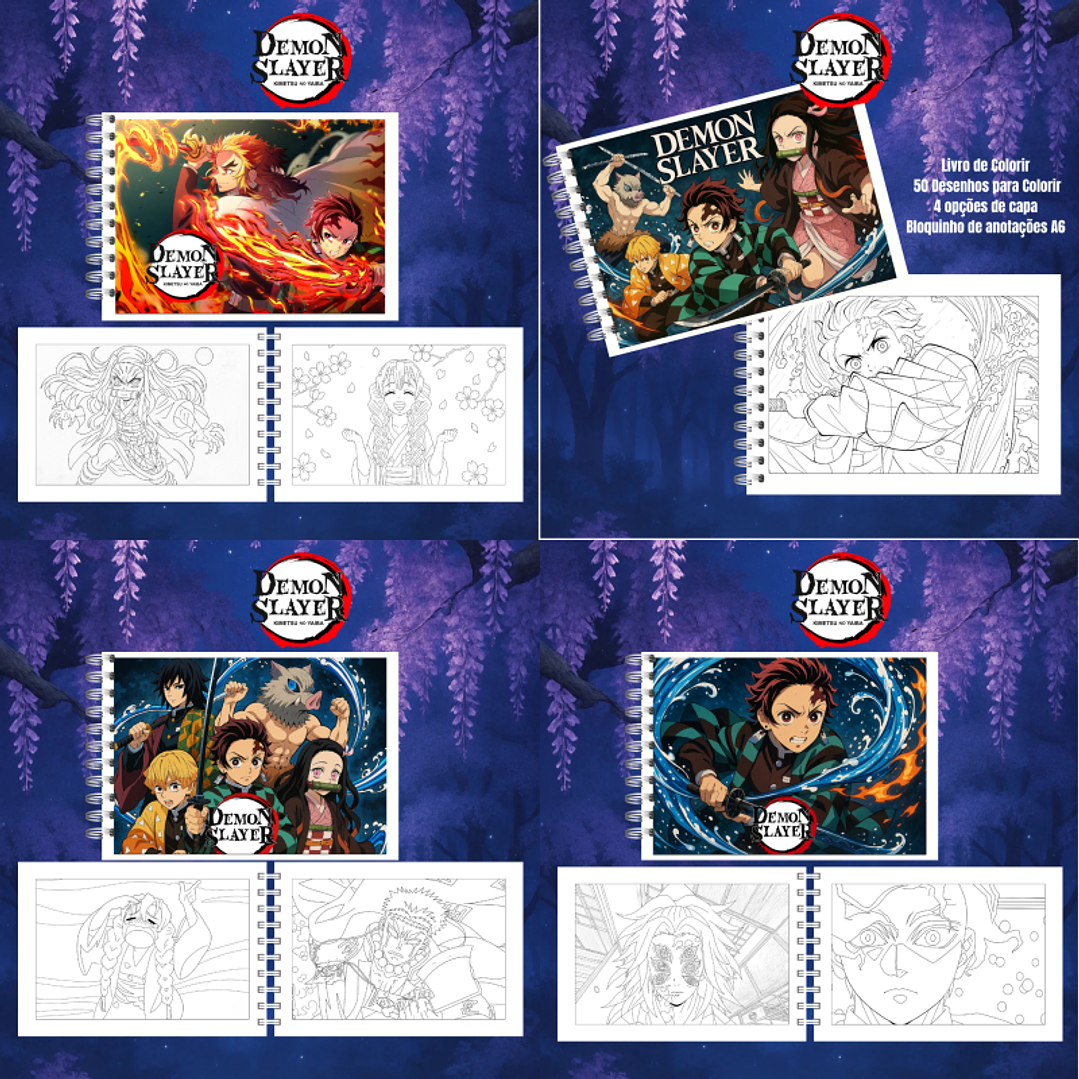 Arquivo Livro de Colorir Demon Slayer  1
