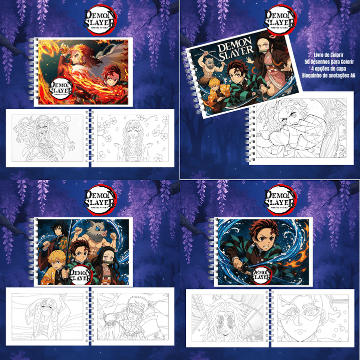 Arquivo Livro de Colorir Demon Slayer  1