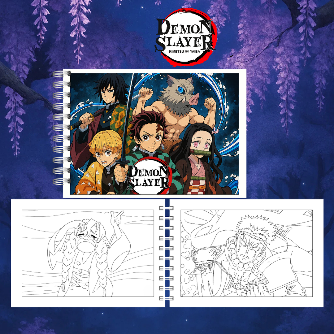 Arquivo Livro de Colorir Demon Slayer  4