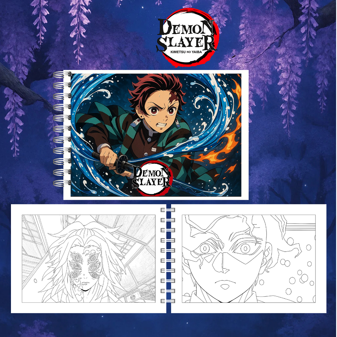 Arquivo Livro de Colorir Demon Slayer  7