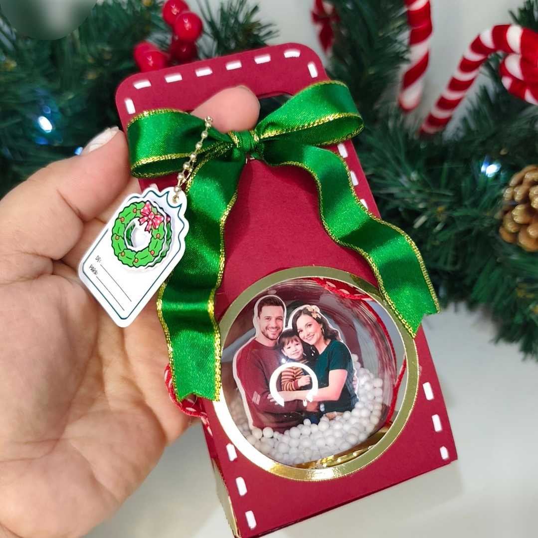 Arquivo Natal Sacolinha Bola Acrílica  1