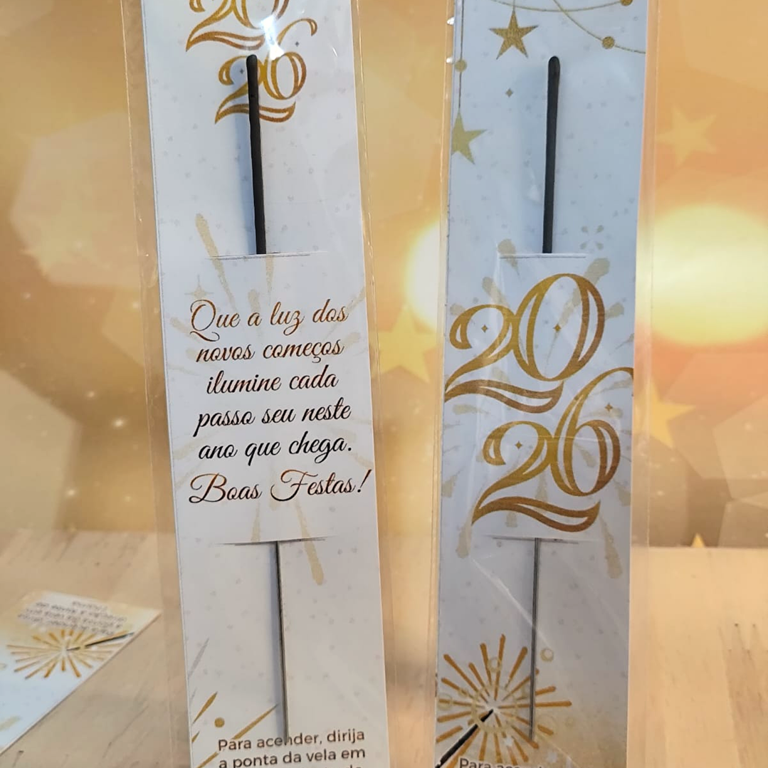 Arquivo Ano Novo Card Vela Chuva de Estrelinhas 1