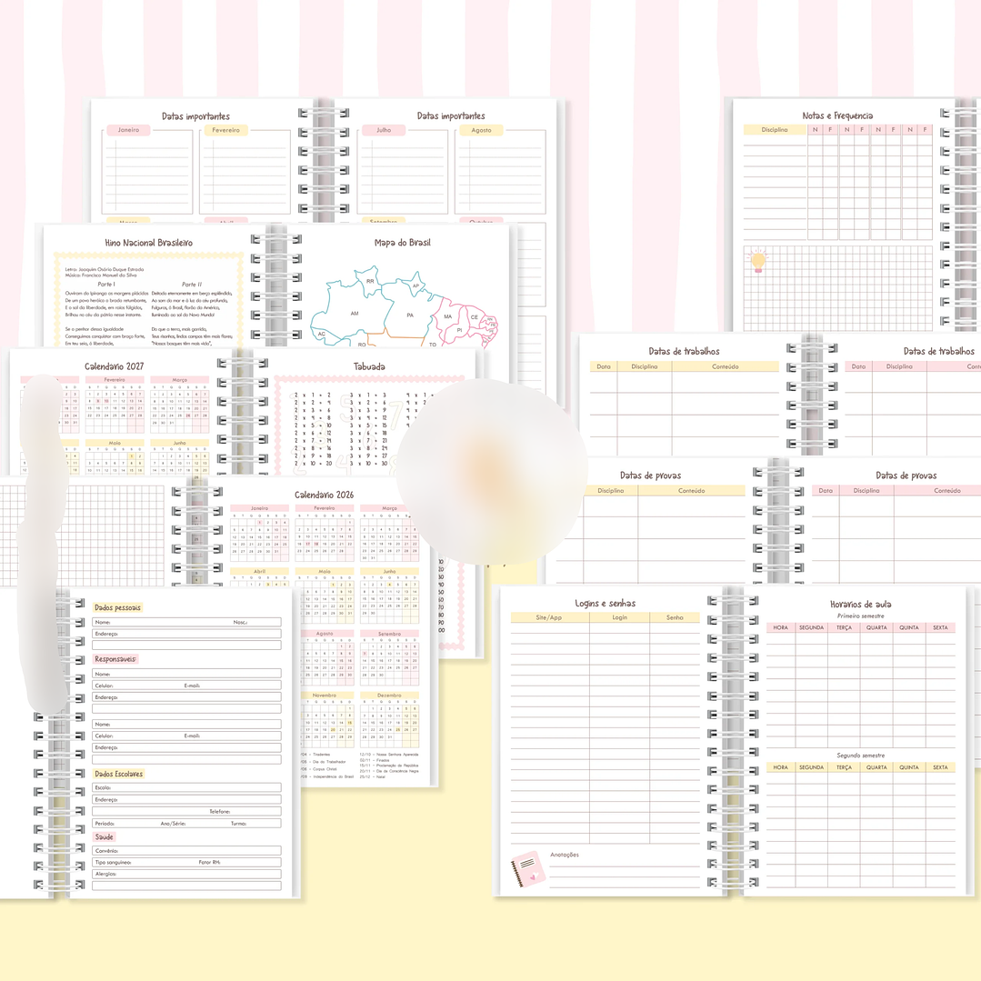 Arquivo Miolo Agenda Escolar A5 Não Datada  3