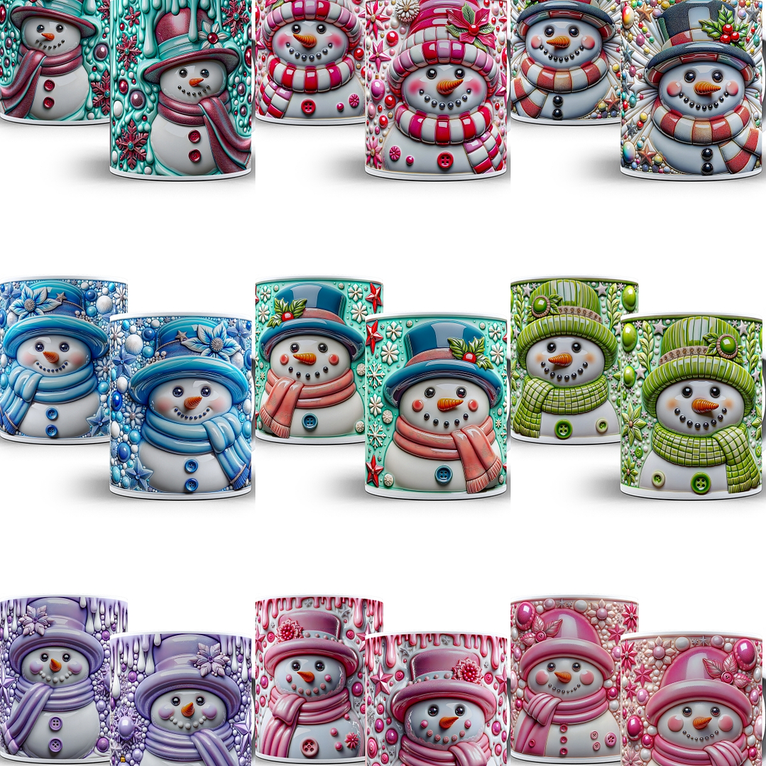 Arquivo Natal Canecas Boneco de Neve 153  3