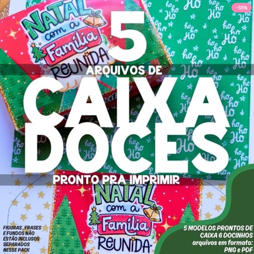 Arquivo Natal Caixa 6 Doces  1