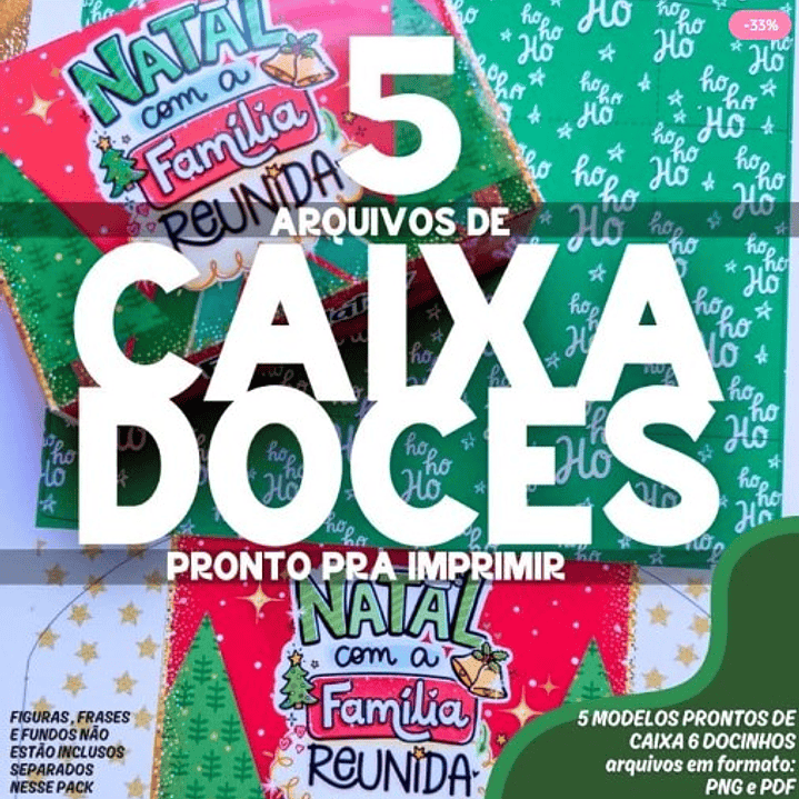Arquivo Natal Caixa 6 Doces  1