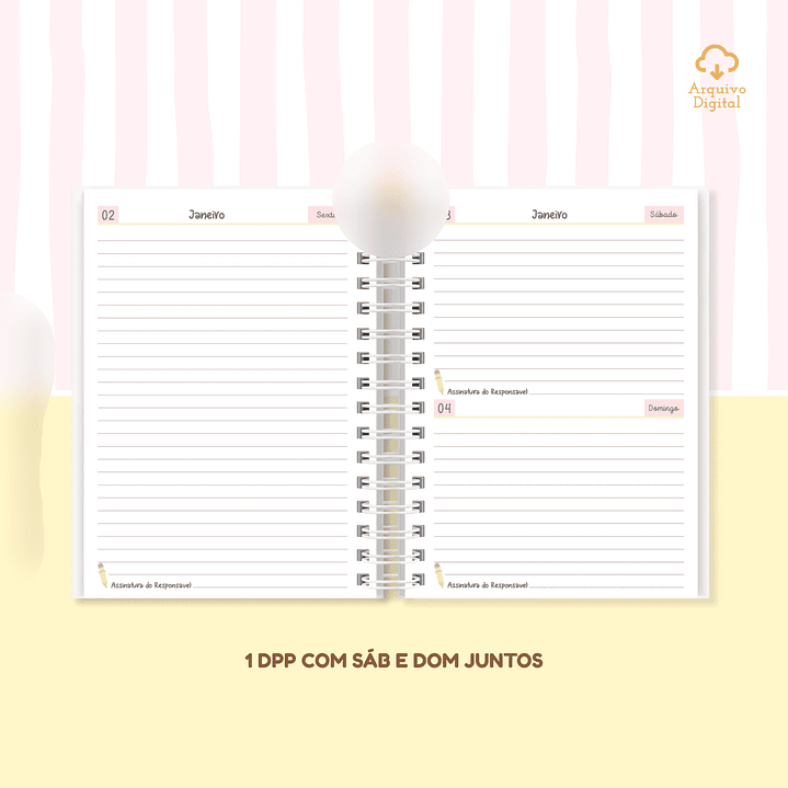 Arquivo Agenda Escolar 2026 Rosa com Amarelo A5  3