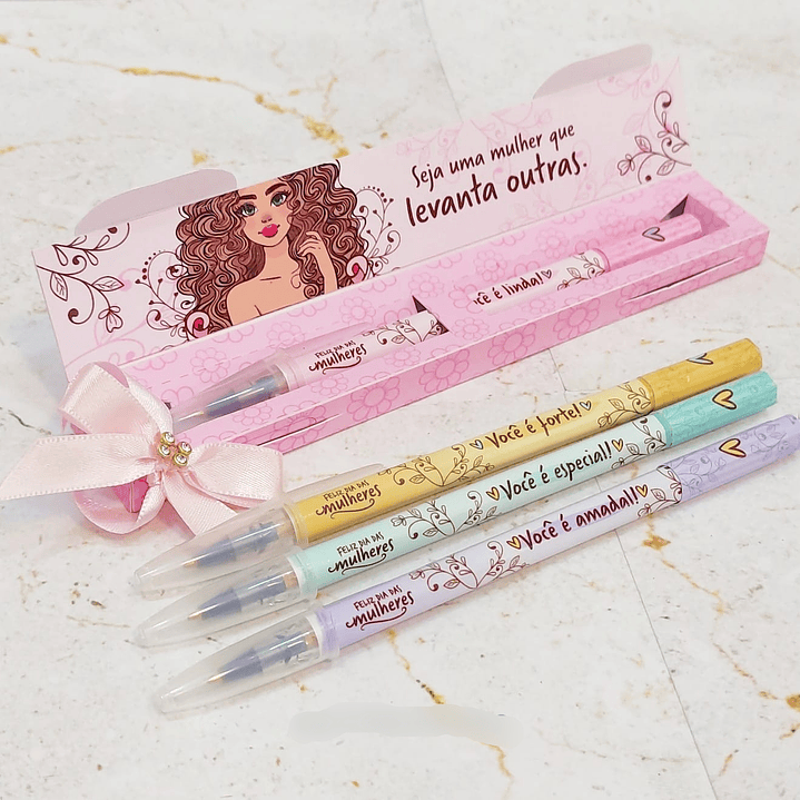 Arquivo dia da Mulher Caixa Caneta 1