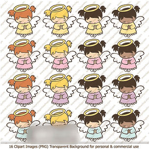 Kit Digital Bebês Anjos 