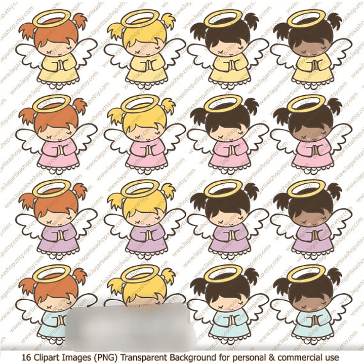 Kit Digital Bebês Anjos  1