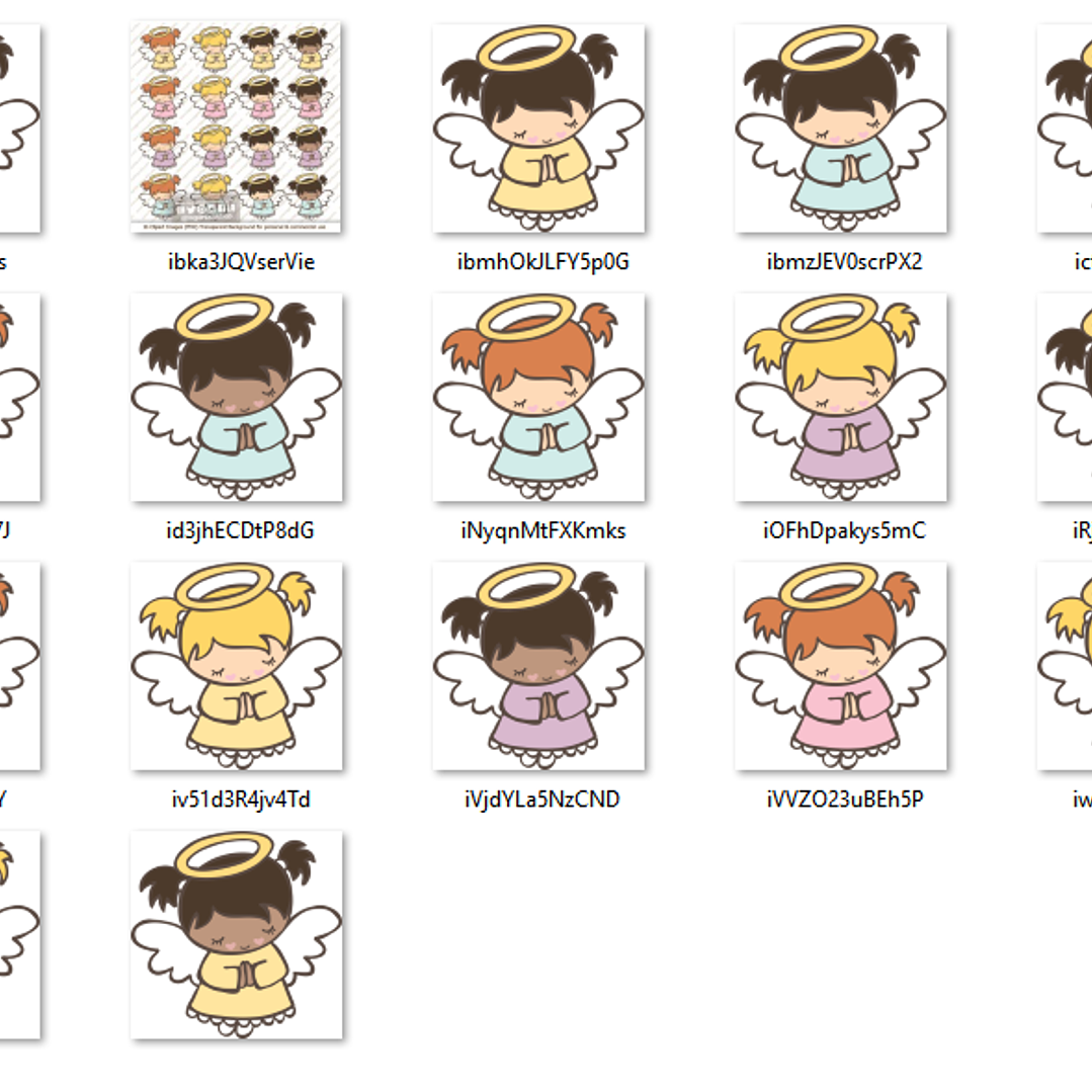 Kit Digital Bebês Anjos  2