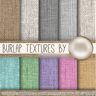 Kit Digitasl Papéis Texturas de Juta por Lagartixa