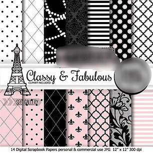 Kit Digital Papéis Paris 