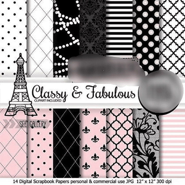 Kit Digital Papéis Paris  1
